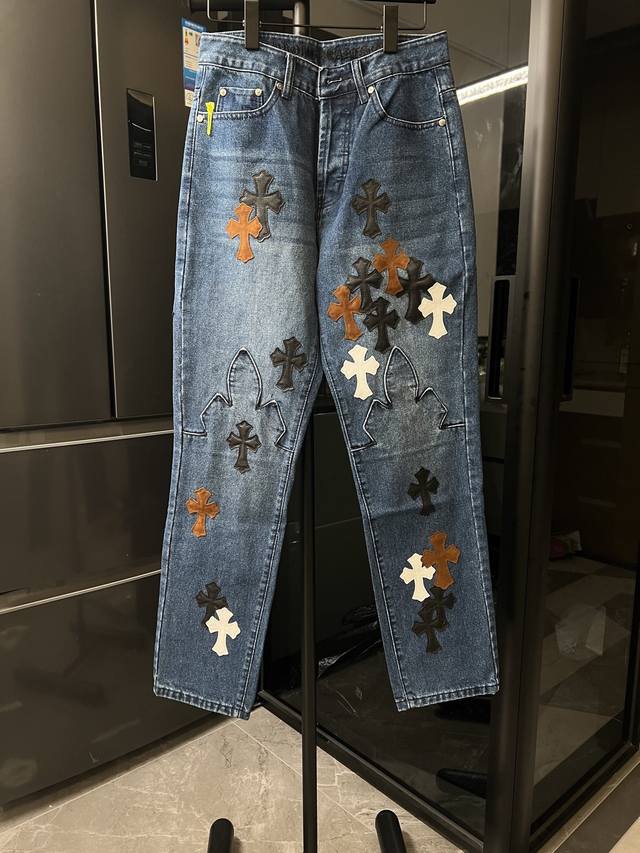 Next Day Chrome Hearts 25Ss VIP Custom Black and White Leather Flame High Stree