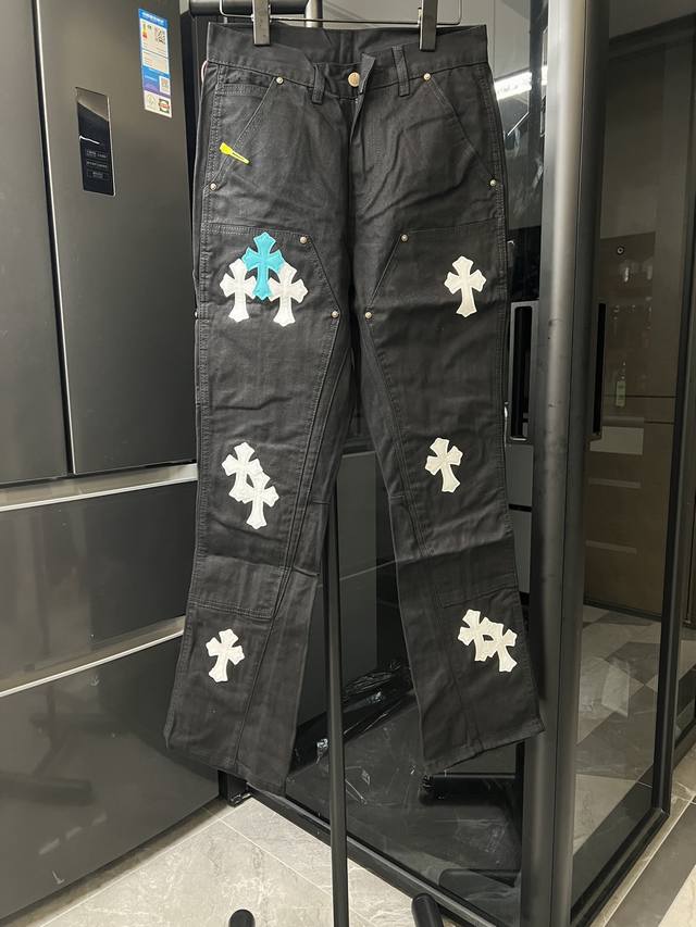 (Next Day) Chrome Hearts 25Fw Ch American High Street Workwear Flared Leather C