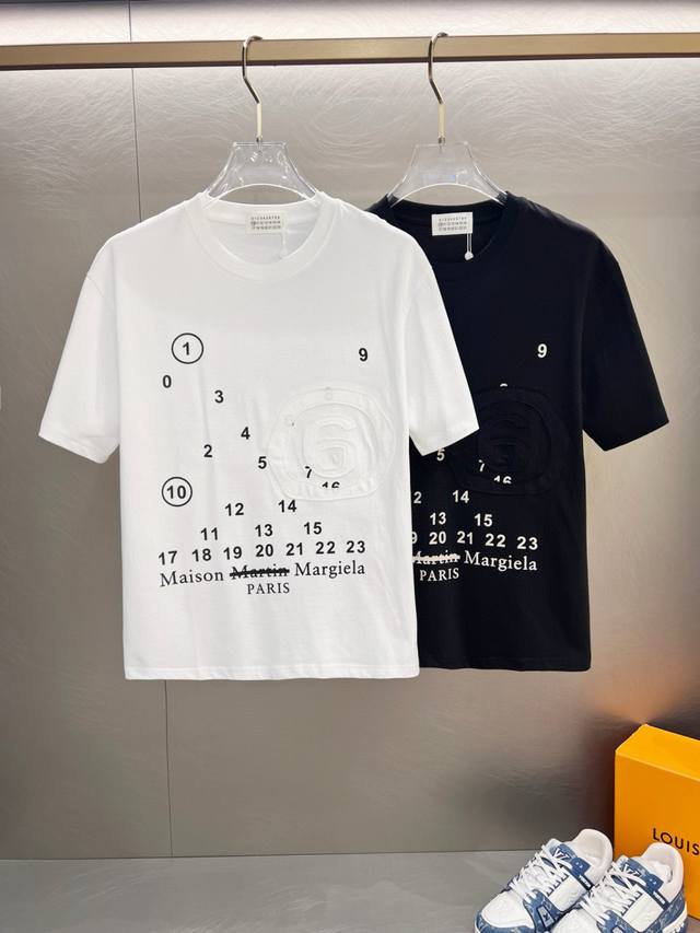 Ss Margiela pure cotton latest fabric, highest version, classic logo pattern, fa