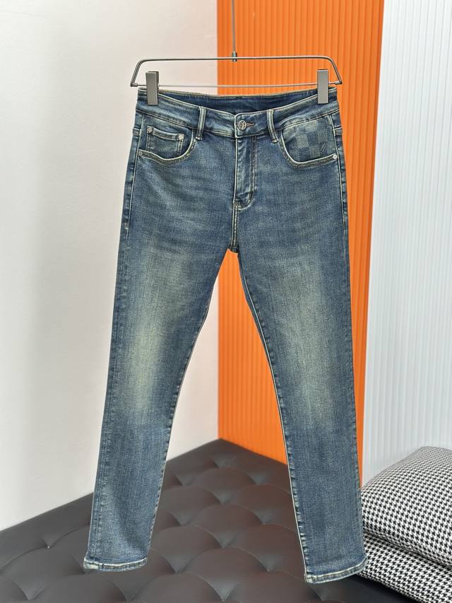 Autumn/Winter Collection 1V Louis Vuitton 2025S Latest Men's Jeans. High-qualit