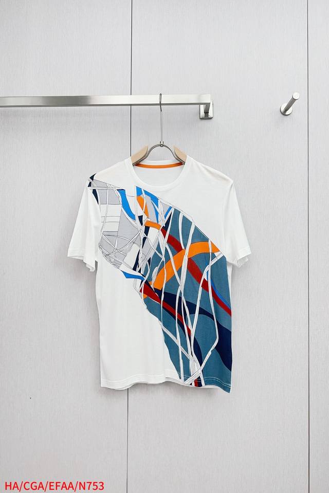 N753 Ha Hermes Top Quality 2025 New Arrival Short-Sleeve T-Shirt! Made with sele