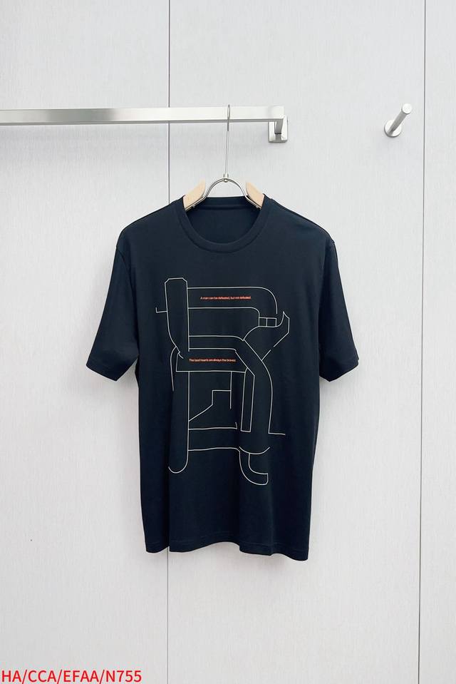 N755 Ha Hermes Top Quality 2025 New Arrival Short-Sleeve T-Shirt! Made with sele