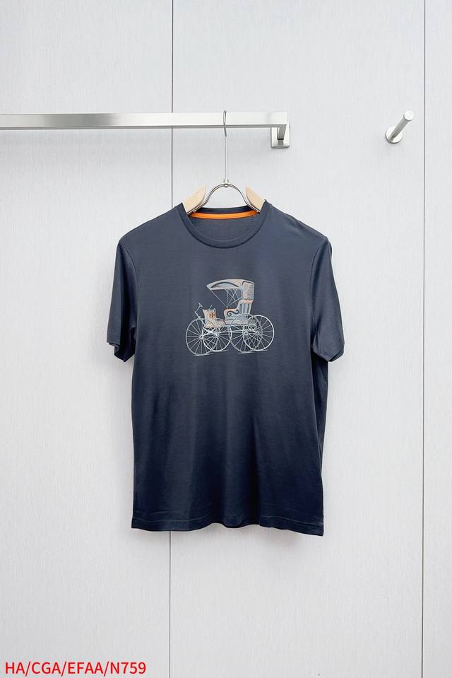 N759 Ha Hermes Top Quality 2025 New Arrival Short-Sleeve T-Shirt! Made with sele