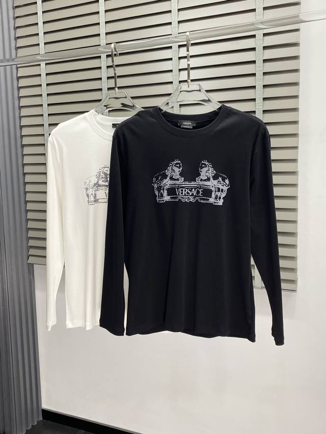 Versace Exclusive New Original Men's Casual Long-Sleeve Shirt, High-End Custom V