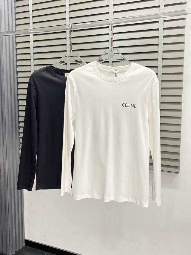Celine Exclusive New Original Men's Casual Long-Sleeve Shirt, High-End Custom Ve