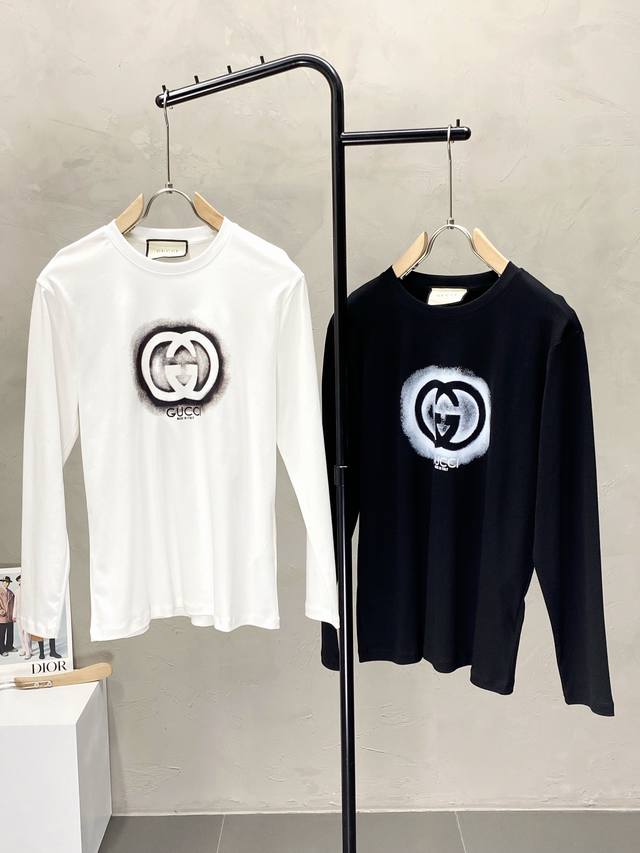 Gucci Exclusive New Original Men's Casual Long-Sleeve Shirt, High-End Custom Ver