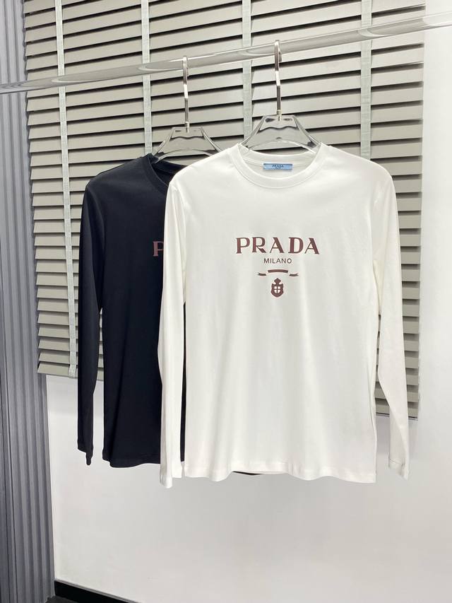 Prada Exclusive New Original Men's Casual Long-Sleeved Shirt, High-End Custom V