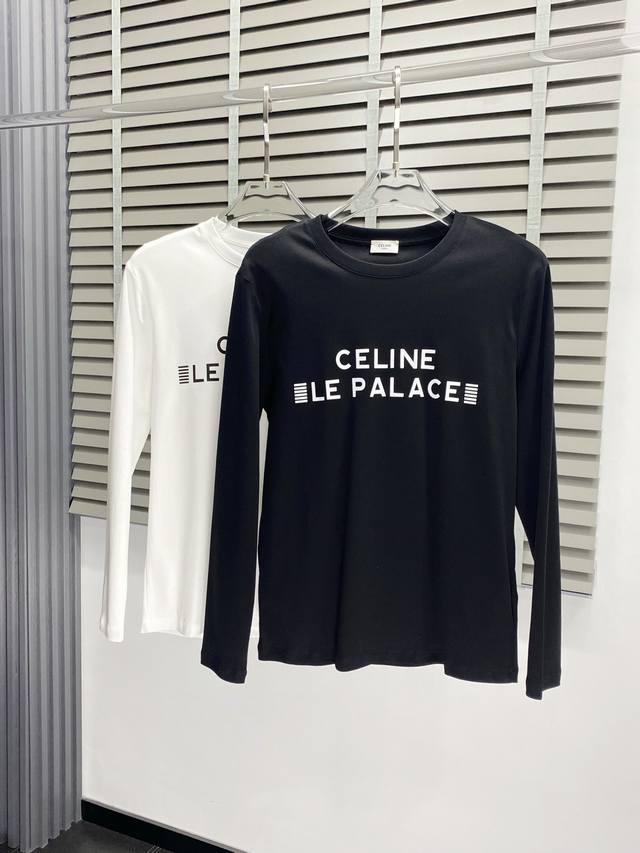 Celine Exclusive New Original Men's Casual Long-Sleeve Shirt, High-End Custom Ve