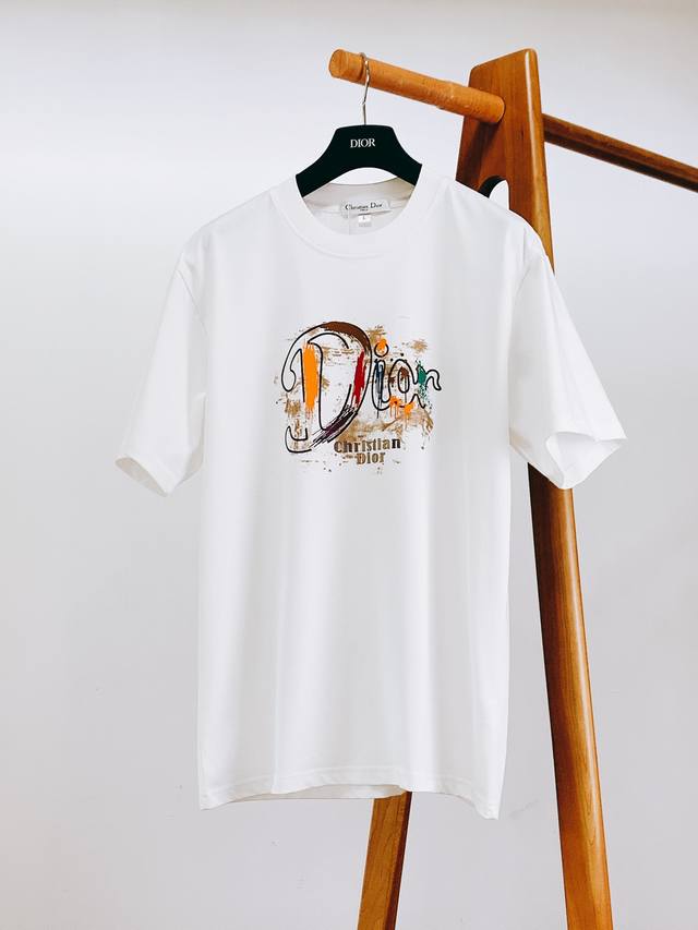 Dior Homme 2025 Spring/Summer New Arrival Art Graffiti Style T-Shirt. Crafted fr