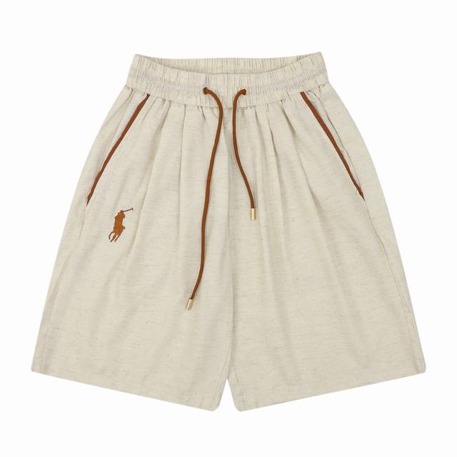 Ralph Lauren Horse Embroidery Tencel Linen Casual Shorts ( ) Sizes: Xs-L ( )
