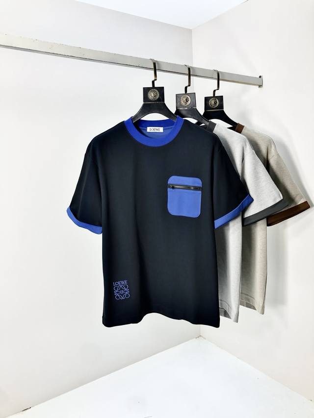 Loewe. 2025 Spring/Summer New Arrival Fashionable Crew Neck Short-Sleeve T-Shirt