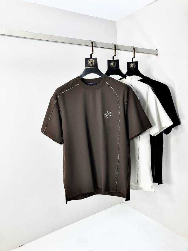 Lv. 2025 Spring/Summer New Arrival Fashionable Crew Neck Short-Sleeve High-End C