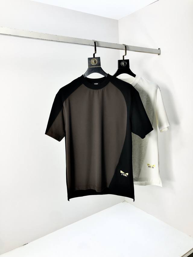 Fendi. 2025 Spring/Summer New Arrival Fashionable Crew Neck Short-Sleeve T-Shirt