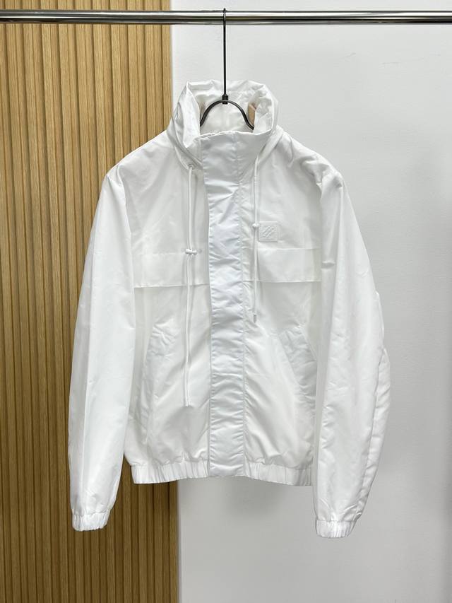 L'Vuitton 1V 2025Fw Autumn/Winter New Hooded Windproof Long-Sleeve Jacket Front