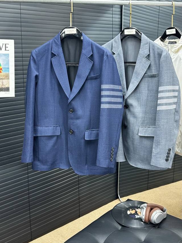 Tb Tom Browne 25Ss Spring/Summer Thin Classic Solid Color Two-Button Suit, exqui