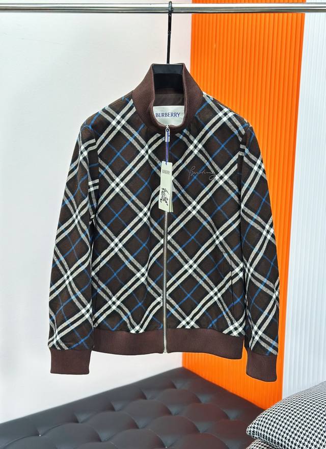 Burberry 2025-25Ss Check Casual Fashion Jacket, leading the trend with its uniqu