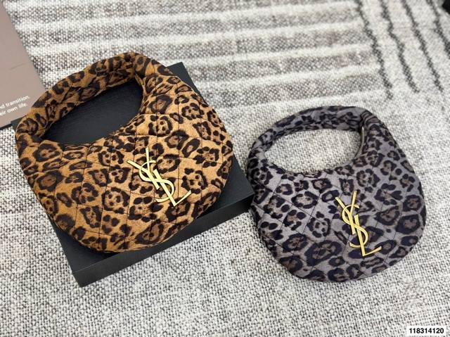 Box size 25*16 YSL Saint Laurent Icare Mini Suede Leopard Print Tote Bag The glo