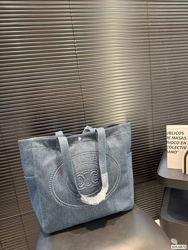 Denim Tote Bag Celine Denim Tote Bag Super high-quality design Full of relaxed