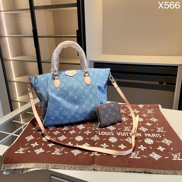 New Arrival Combo! New Series Combo X566 LV Le Pliage Bag + LV Scarf + LV Walle