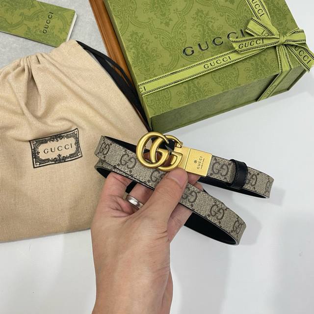 Gucci original quality, fashionable and trendy boutique belt, 2.0cm wide, a must