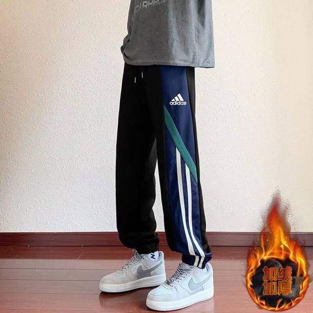 New Arrival! Adidas Classic Fleece-Lined Thickened Jogger Sweatpants - The Ultim