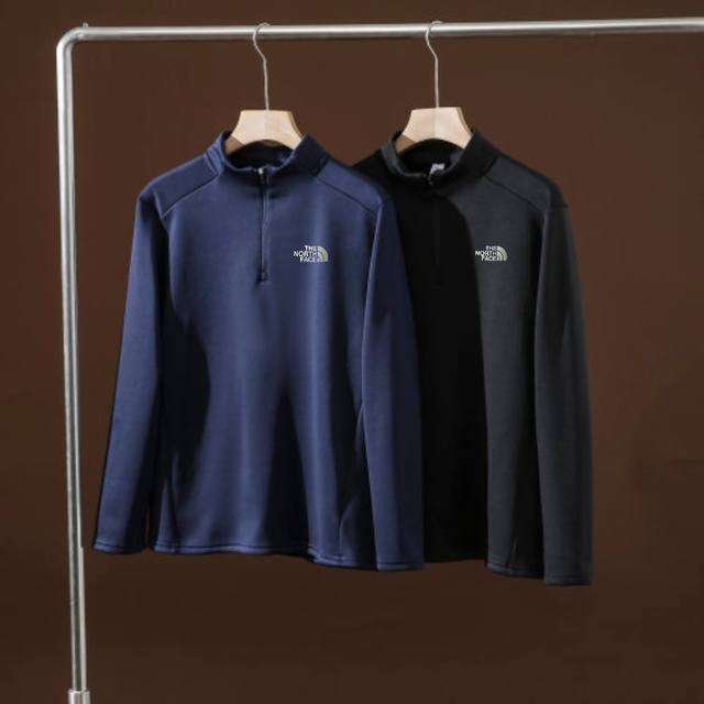 The North Face Two-Tone Outdoor Top-Grade Fleece-Lined Thickened Zipper Stand Co