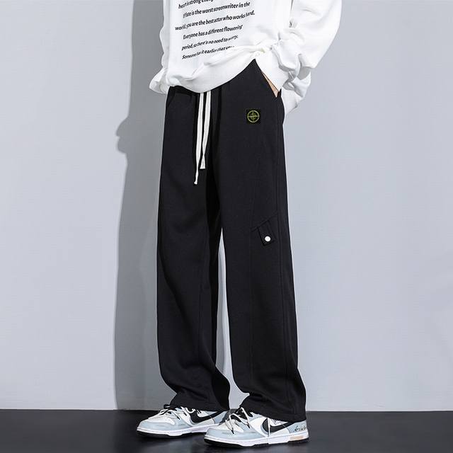 Stone Island Overseas Store Waterproof Casual Pants, Unisex Style, Recommended b