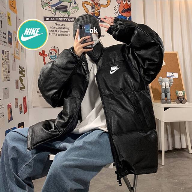 New Arrival Nike Official Website Classic Basic Leather Jacket High-Quality Dow