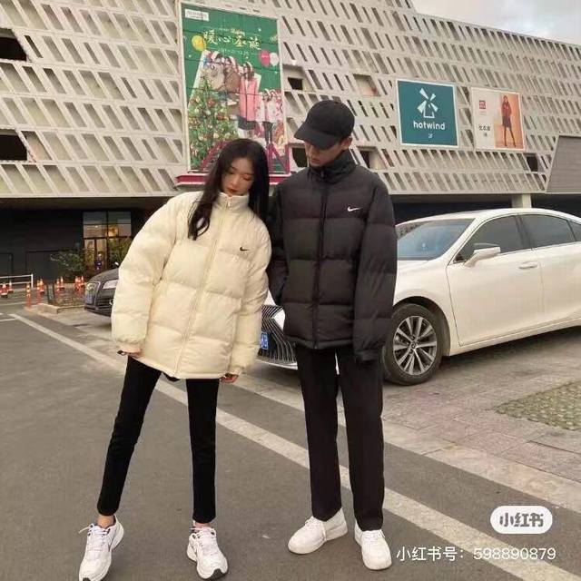 New Arrival! Nike Winter Running Release: Basic Embroidered Puffer Jacket/Cotton