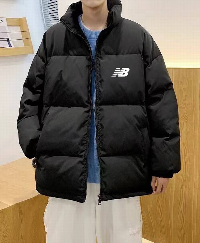 New Arrival New Balance NB Loose Down Cotton Jacket with Stand Collar Made with