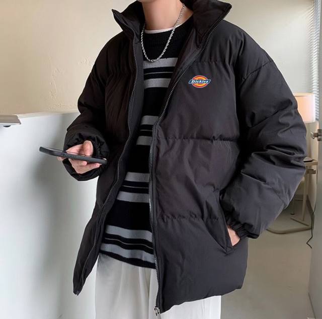 New arrival: Dickies Candy-Color Stand Collar Cotton Jacket. A top-selling item