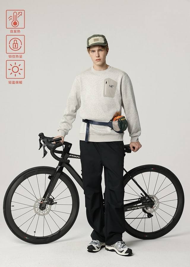 Arc'teryx Covert Cardigan Men's Fleece Sweatshirt Outdoor Functional Cut-out Sea