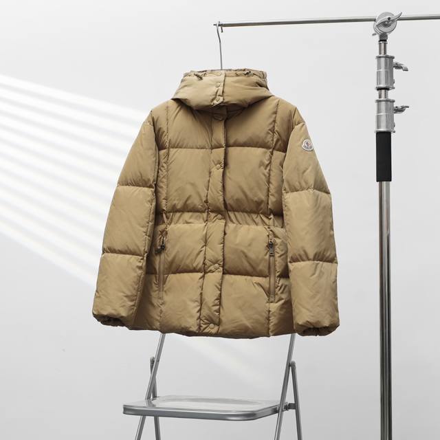 Factory direct supply Moncler Agneux Square Elastic Waist Hooded Down Jacket Co