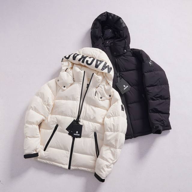 Mackage Hooded Down Jacket with Letter Print - About Ready-to-Wear - Mackage is
