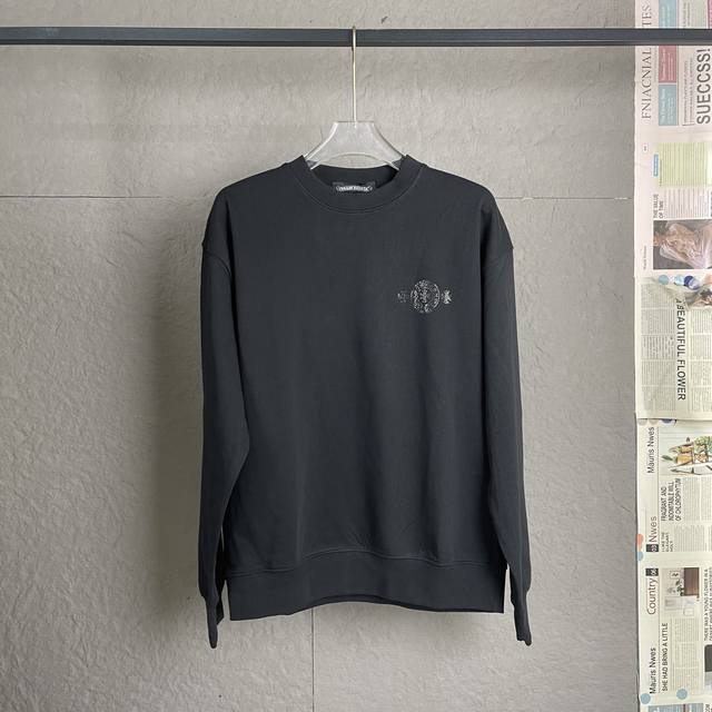 Come Hearts Rhinestone Crew Neck Sweatshirt. High-weight ribbed neckline and cuf