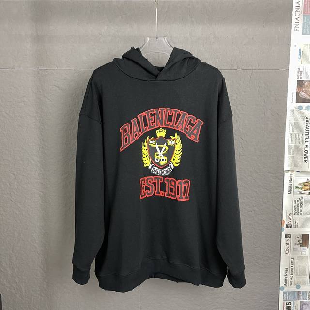 Style No.: A100 - Balenci*Ga Paris Ripped Embroidered Hoodie is another hot ite