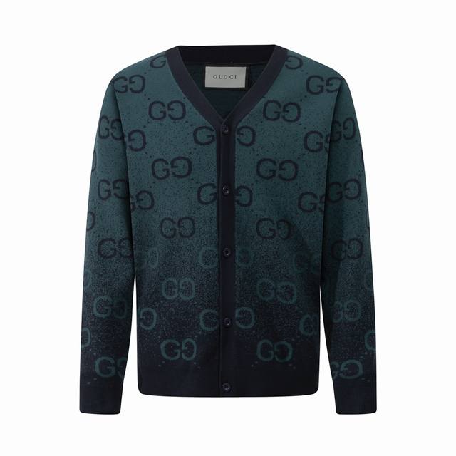Gucci Logo Knit Cardigan Sweater - Focus on Details, Quality, Unisex. Colors: Gr