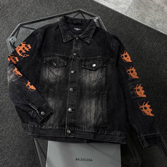 Balenciaga 25 High-End Denim Jacket, made with 480g premium custom bamboo fabric