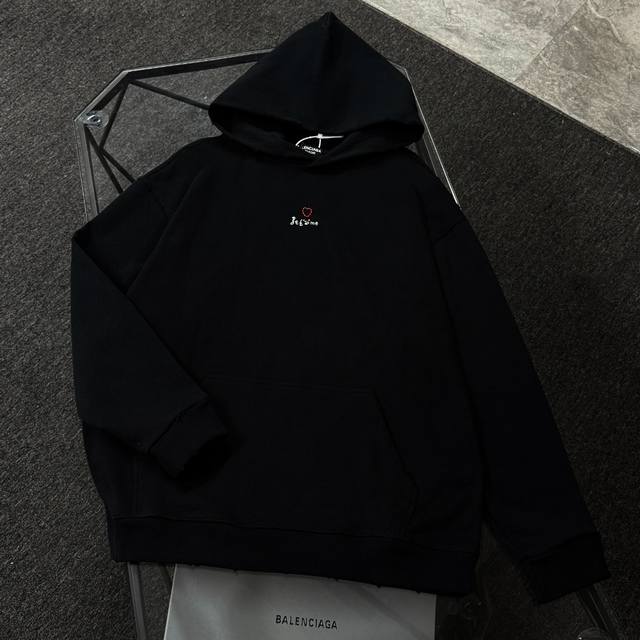 Balenciaga 25 High-Quality Hoodie, Drop-Shoulder Loose Fit, 100% Cotton Fabric,