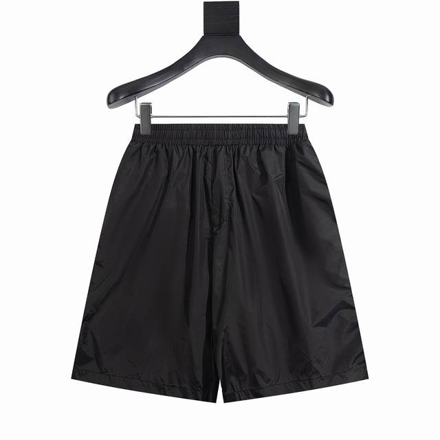 Prad 24Ss Spring/Summer Classic Casual Shorts in Black and Royal Blue with Meta