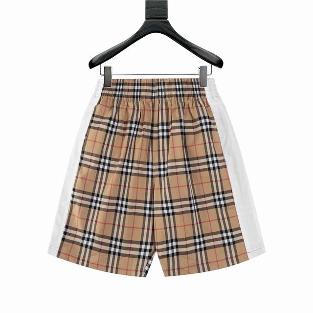 Burberry 22Ss Vintage Check Patchwork Shorts. Made with a vintage check blend fa