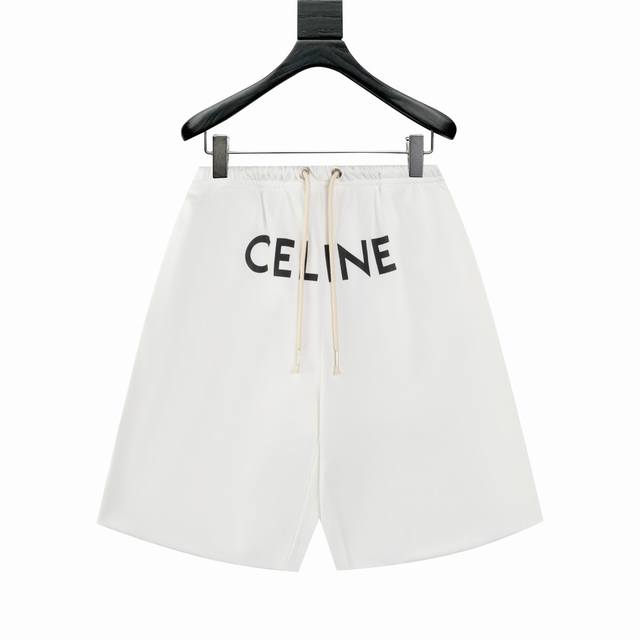 Celine 25Ss New Printed Shorts Available in Stores. Custom-woven and dyed 400g f