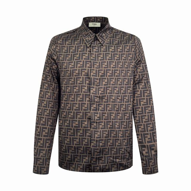 Fendi All-over Ff Print Shirt. Custom-made Lyocell Tencel, delicate, soft, comfo