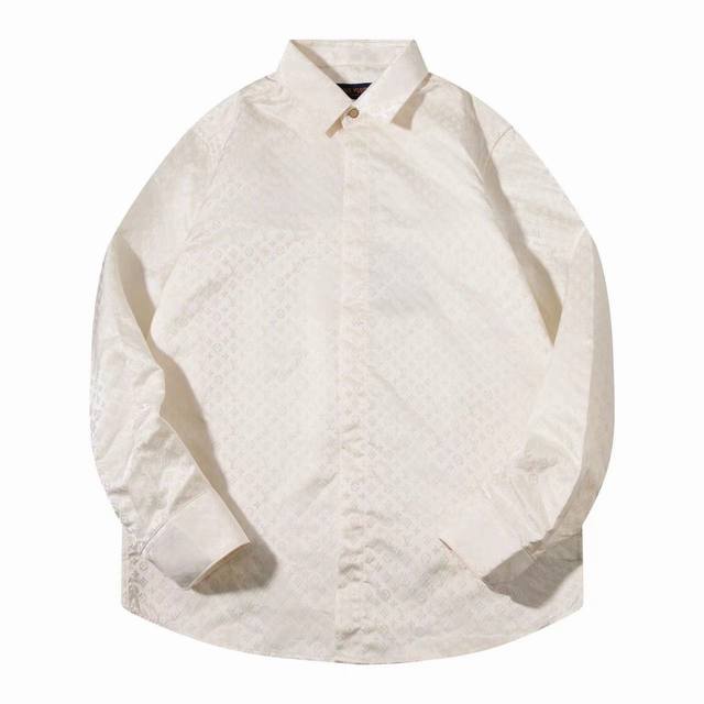 Louis Vuitton 1V2025Ss Early Spring New Style Mini Monogram Jacquard Shirt, Lon