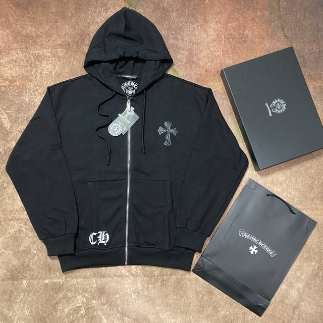 Come Hearts Ch New Leather Label Cross Couple Casual Cardigan Top Version! Custo