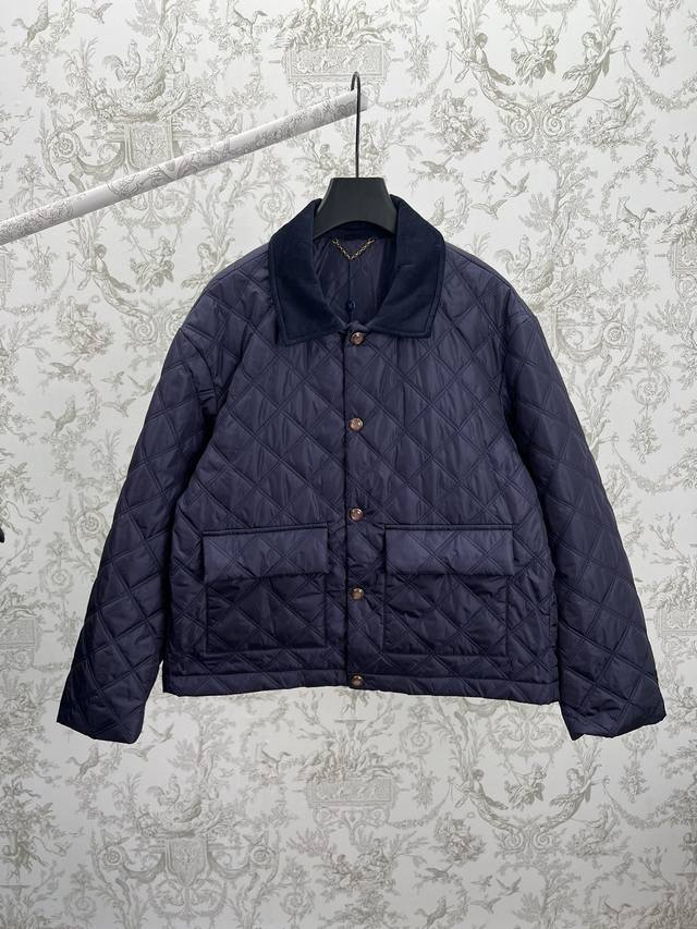 Louis Vuitton 25Ss New Quilted Jacket with Classic Buttons and Pockets at the H