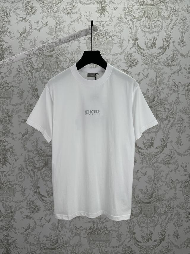Dior 25Ss New Loose Fit T-Shirt, Black Cotton Plain Knit Fabric, Dior And Desce