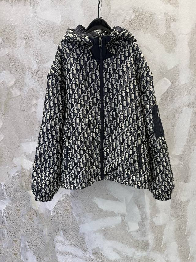 Dio*R Dior Cd25Fw Autumn/Winter New Monogram Jacket, Original Custom Hardware, L