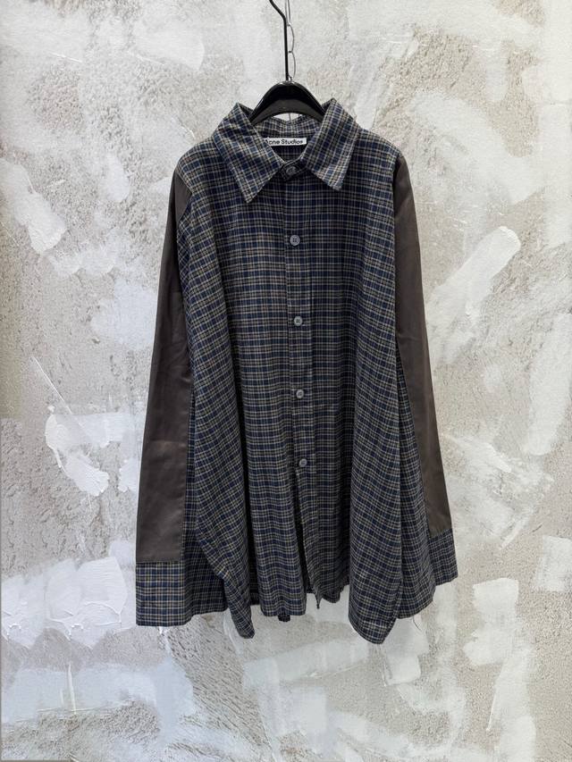 Acne Studio* Checkered Patchwork Shirt This year, Acne's color-blocked checkered