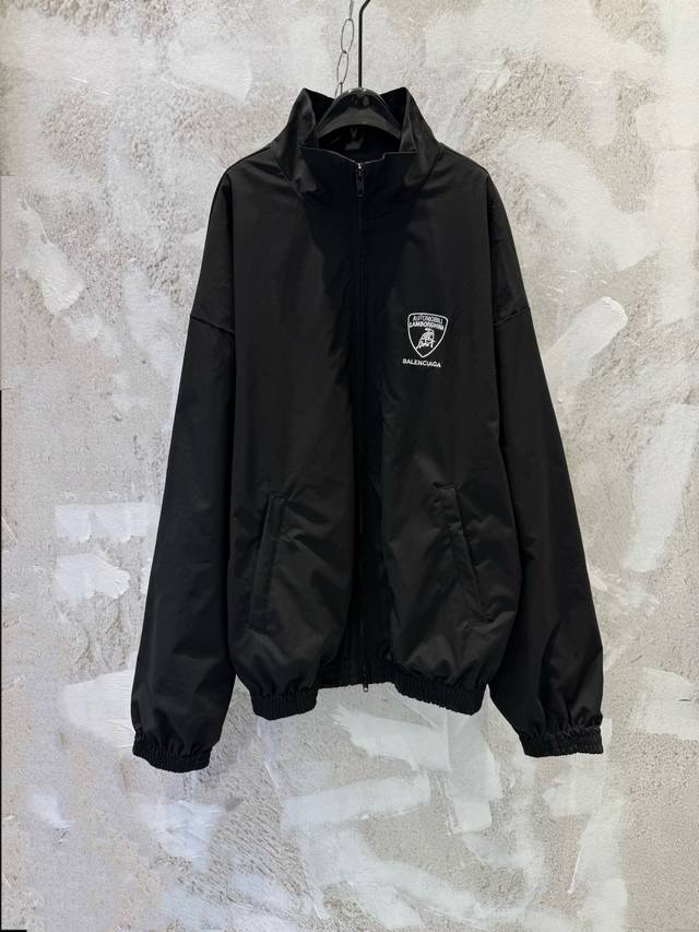 Blcg X Lamborghini Collaboration Heavy-Duty Embroidered Zippered Stand Collar Sp